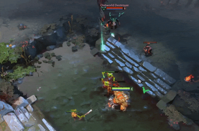 Тактика игры за Earthshaker в Дота 2 - ранняя игра (лейнинг)