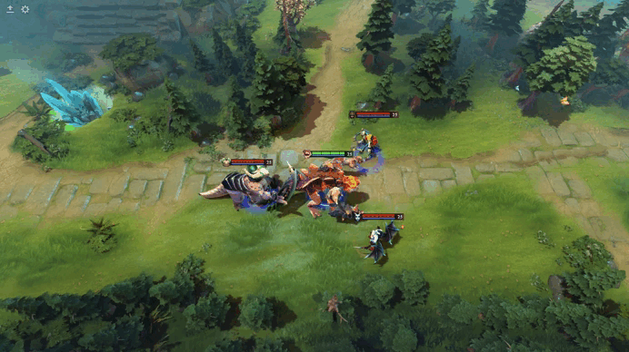 Pulverize ability deals damage and mini-stunning nearby enemies within a 600 radius