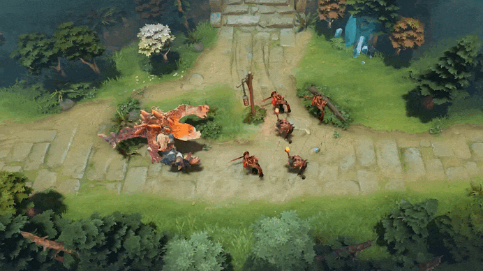 Trample abilitiy for Primal Beast in Dota 2