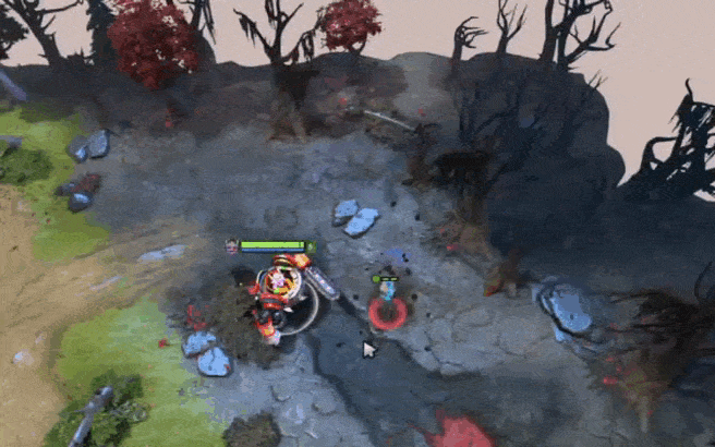 Уничтожение деревьев для контрвардинга в Dota 2