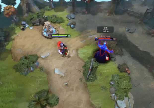 Mana Drain Lion в Дота 2