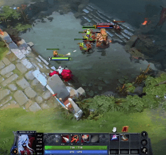 Обязанность мидера - доминирование на линии (лейнинг)