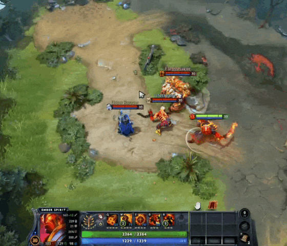 Searing Chains Эмбера в Dota 2