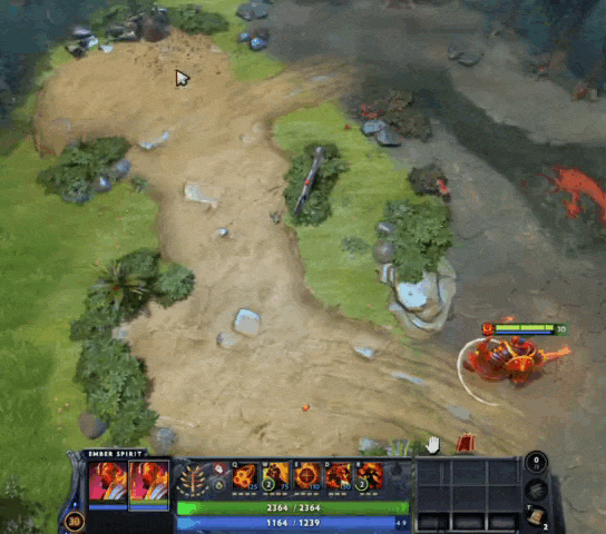 Fire Remnant Эмбера в Dota 2