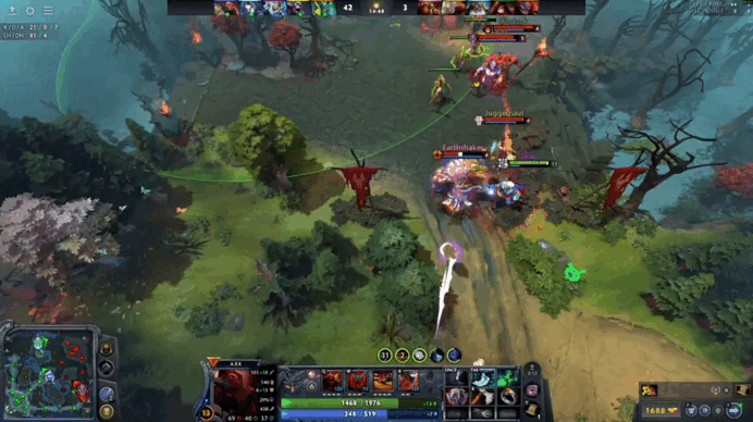 Тактика игры за Акса на линиях в Дота 2 на стадии Mid lane