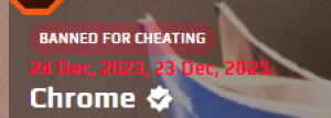 BANNED FOR CHEATING