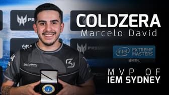 coldzera - HLTV MVP by ZOWIE of IEM Sydney 2017
