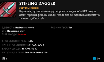 Stifling Dagger Фантомки в Dota 2
