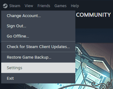 Open Steam and go to “Settings” → “In-Game”
