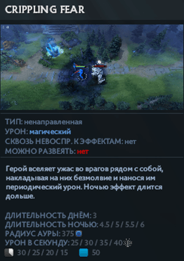 Crippling Fear Night Stalker в Dota 2
