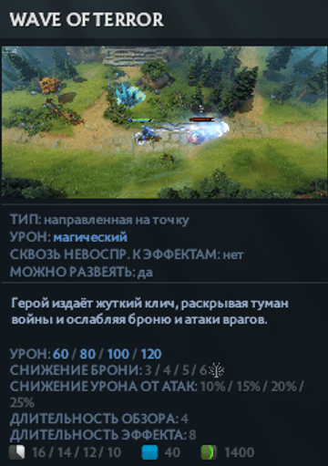 Wave of Terror Венги в Dota 2