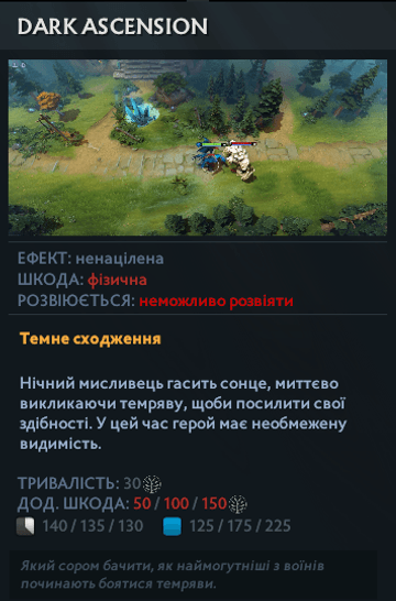 Dark Ascension Night Stalker у Dota 2