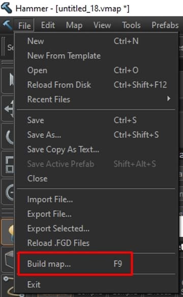 Запустите компиляцию через меню File → Build map…