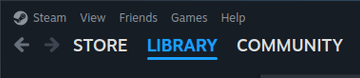 Open Steam and go to the Library tab