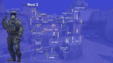 All callouts on the map Dust 2 in CS:GO - CS2 (CS:GO), Gaming Blog