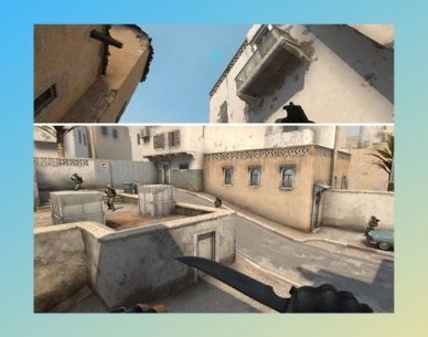 Flashbang from Short Stairs over Wall → Blind A Site Defenders