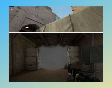 Smoke from X-Box to CT Spawn → Blocks Vision from CT Spawn and Long
