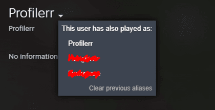 Click “Clear previous aliases” to wipe the slate clean