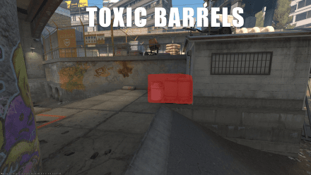 Toxic Barrels spot on the Overpass