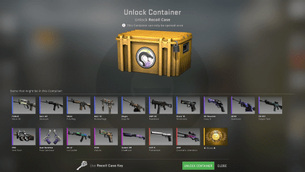 Hit the "Unlock container" button