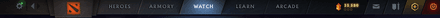 A gear icon to enter the Dota 2 settings menu