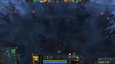 Enemy heroes and creeps remain hidden until they enter your team's vision