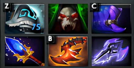 Закупка артефактов на Tidehunter в Дота 2 в лейт-гейме