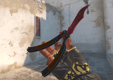 Butterfly Knife | Doppler Ruby. Factory New. Pattern 726. StatTrak