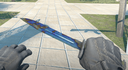 Bayonet Case Hardened Blue Gem Pattern #325, Minimal Wear