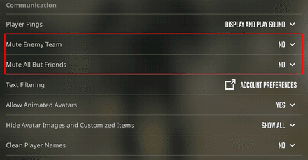 Lobby and Party Restrictions for CS2 Sound