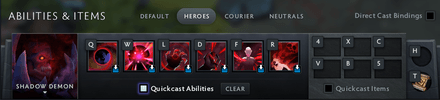 Hero and Unit Controls Quickcast Dota 2