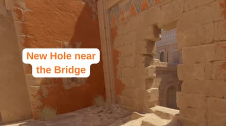 New Hole near Bridge on Anubis map on Premier Season Four Update in CS2