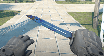 Bayonet Case Hardened Blue Gem Pattern #555 Minimal Wear