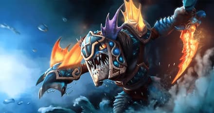Slark в игре с Легионкой в Дота 2