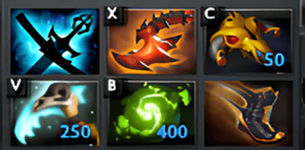 Закупка артефактов на Shadow Fiend в Дота 2 - лейт-гейм-артефакты для мага