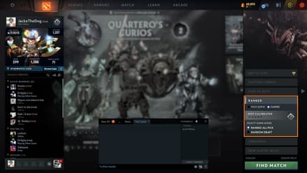 Competitive Matchmaking Mode in Dota 2