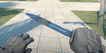 Bayonet Case Hardened Blue Gem Pattern #695, Minimal Wear