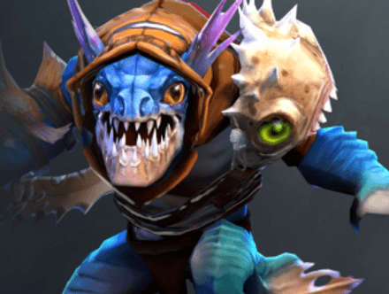 Slark в игре с Lion в Дота 2