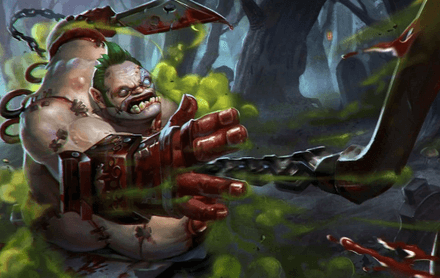 Pudge в игре с Эмбером в Дота 2