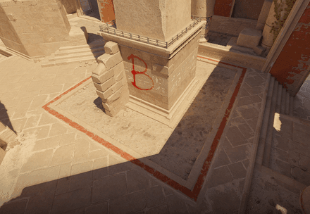 B Bombsite Anubis Callout