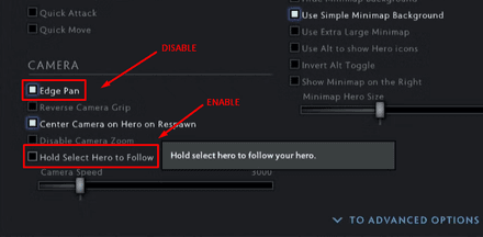 Enable Hold Select Hero to Follow