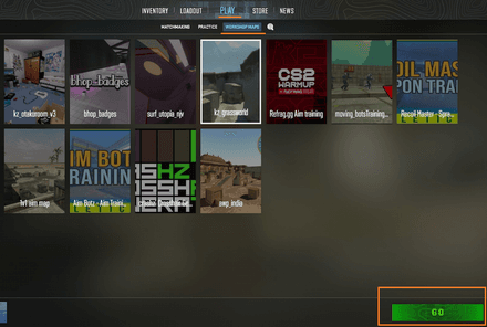 Choose the map and launch it from the Workshop Maps tab in the Play menu