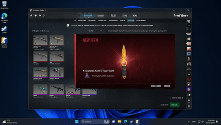 Execute the Contract to Trade Up Knife & Gloves in CS2