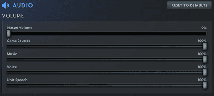 Volume Settings Dota 2