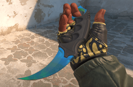 Karambit | Gamma Doppler Phase 3. Factory New. Pattern 908