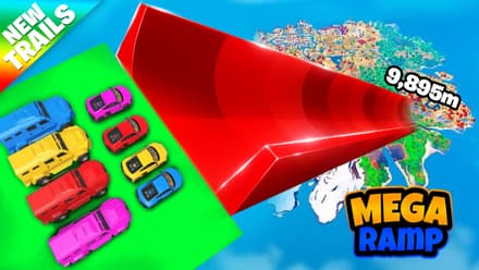 Cars Mega Ramp XP Map in Fortnite