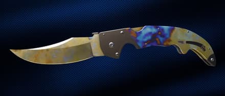 Falchion Knife | Case Hardened Gold Gem