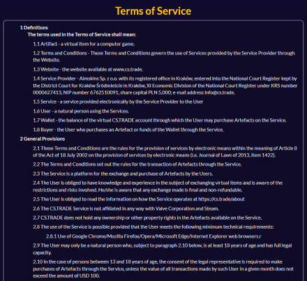 Terms of Service