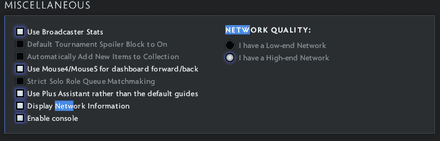 Adjusting Network Settings