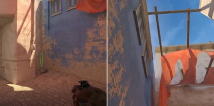 Смок в арку на Mirage в CS2